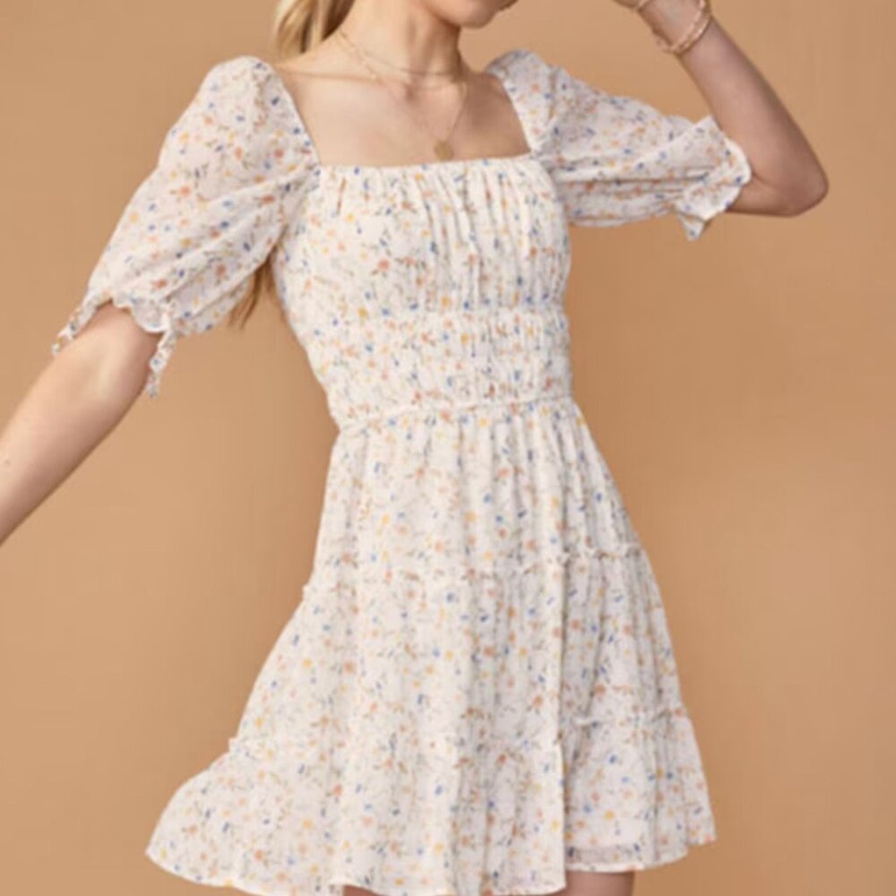 Blue Rain Jaime Ditsy Floral Mini Dress